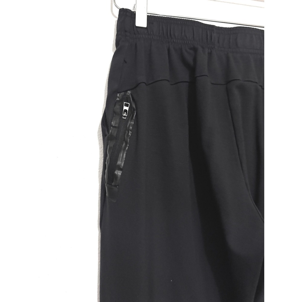 Apana Black Athletic Jogger Pants Elastic Waist Womens Athleisure Workout Lounge - Picture 4 of 6